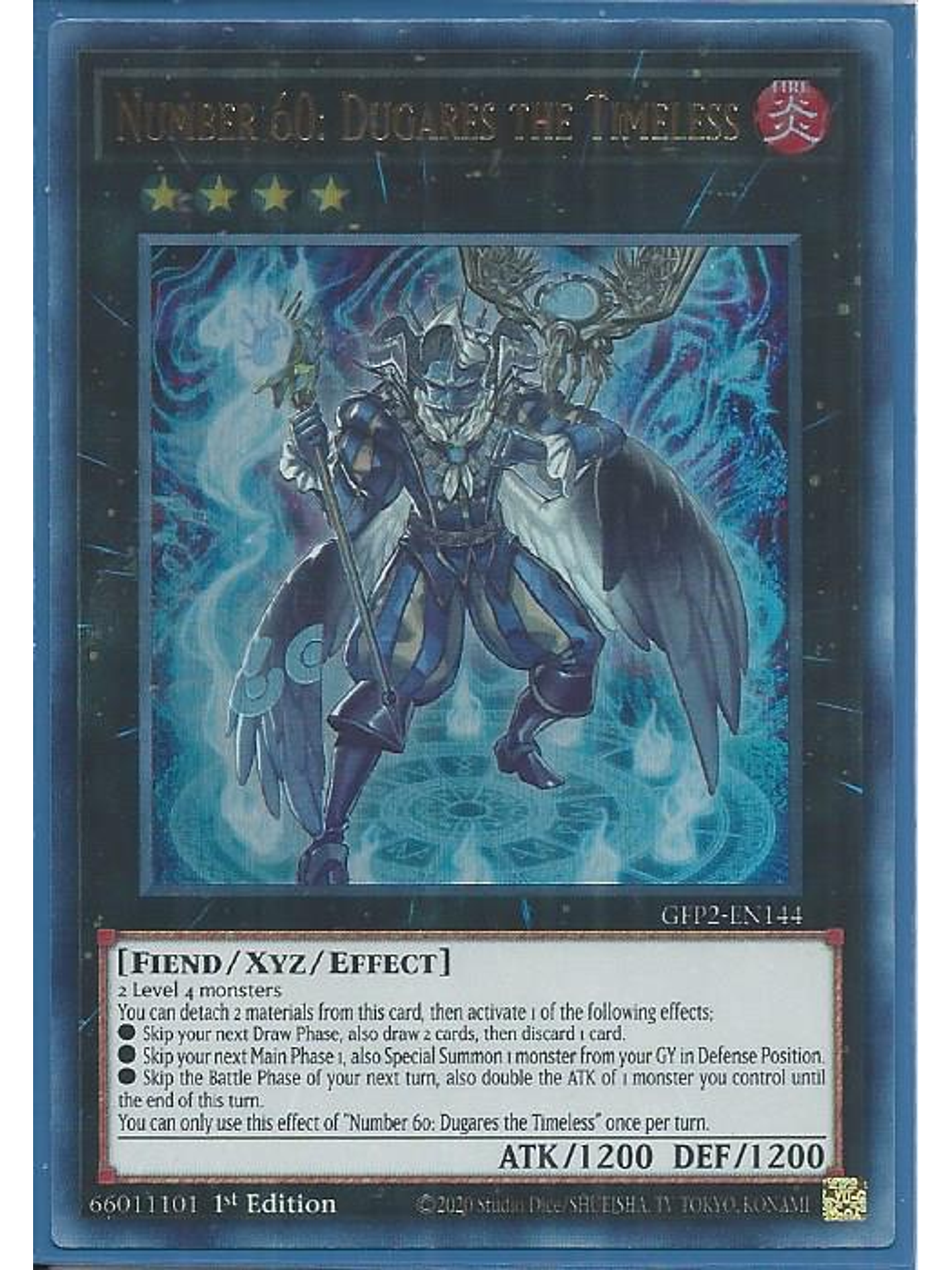 Number 60: Dugares the Timeless - GFP2-EN144 - Ultra Rare 1st Edition 1
