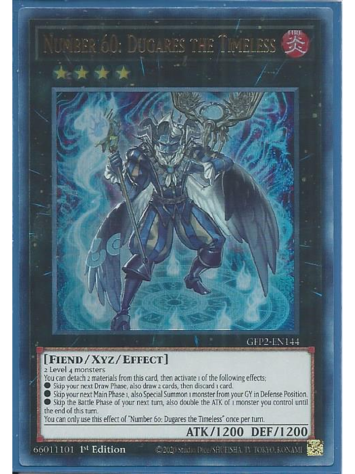 Number 60: Dugares the Timeless - GFP2-EN144 - Ultra Rare 1st Edition 1