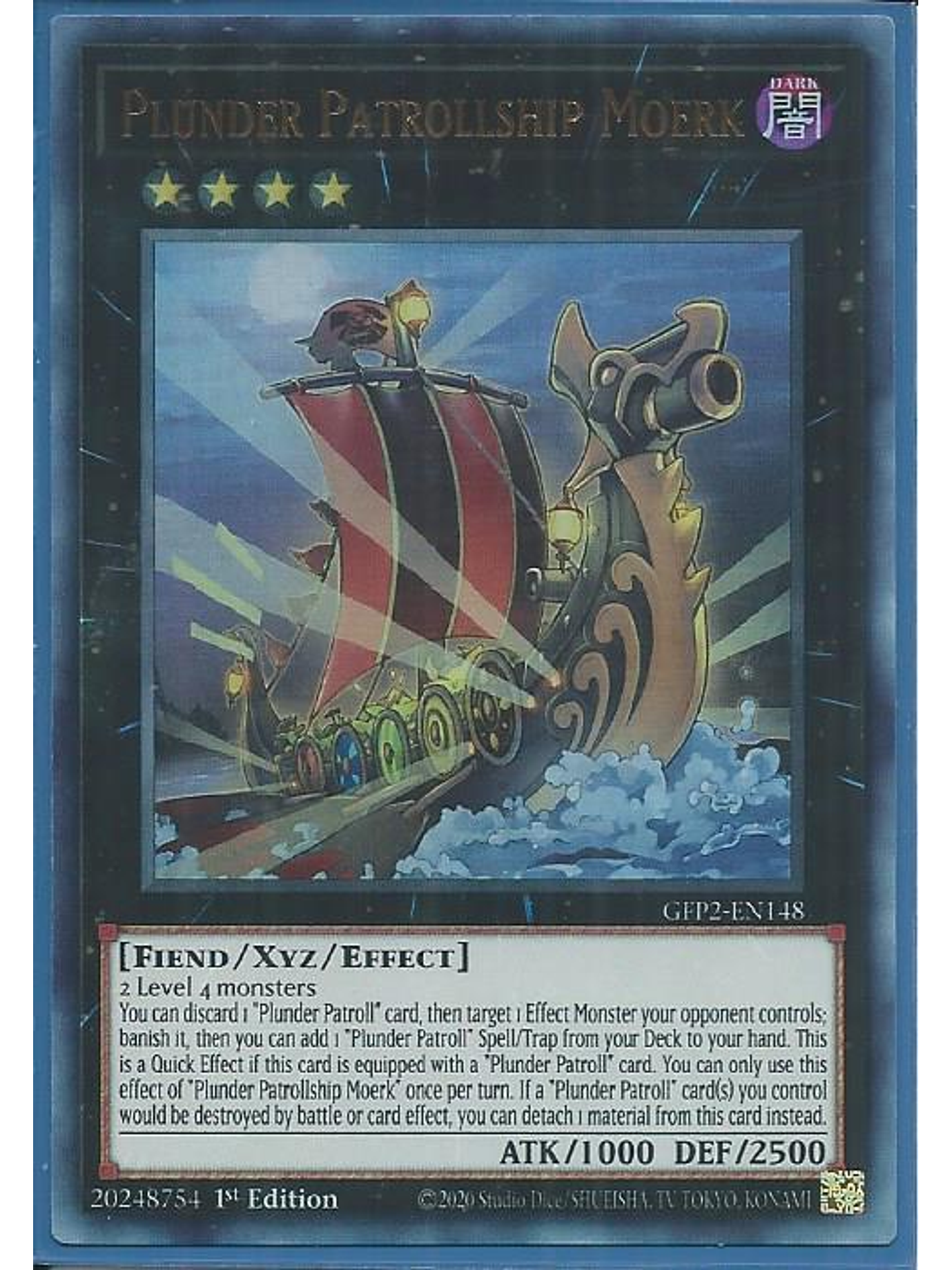 Plunder Patrollship Moerk - GFP2-EN148 - Ultra Rare 1st Edition 1