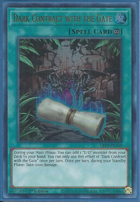 Dark Contract with the Gate - GFP2-EN159 - Ultra Rare 1st Edition