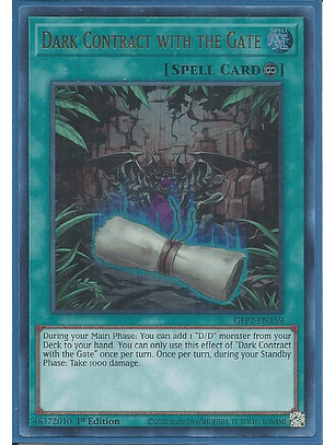 Dark Contract with the Gate - GFP2-EN159 - Ultra Rare 1st Edition
