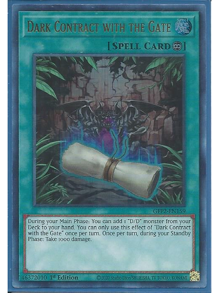 Dark Contract with the Gate - GFP2-EN159 - Ultra Rare 1st Edition 1