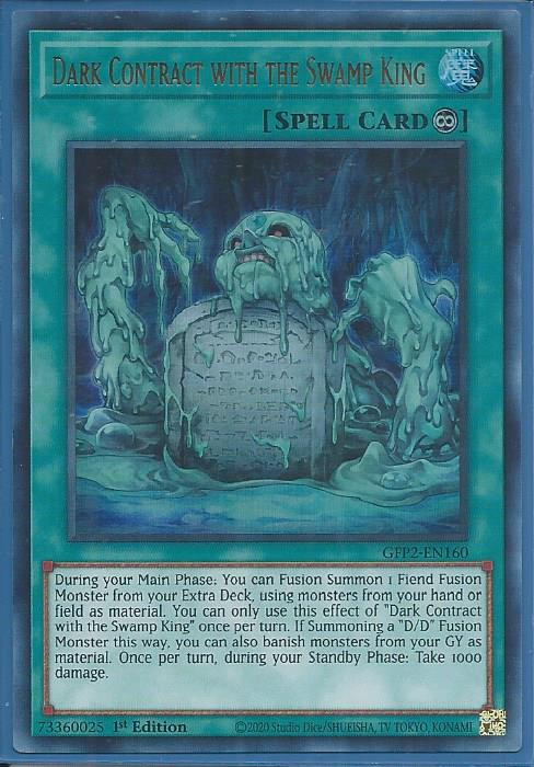 Dark Contract with the Swamp King - GFP2-EN160 - Ultra Rare 1st Edition