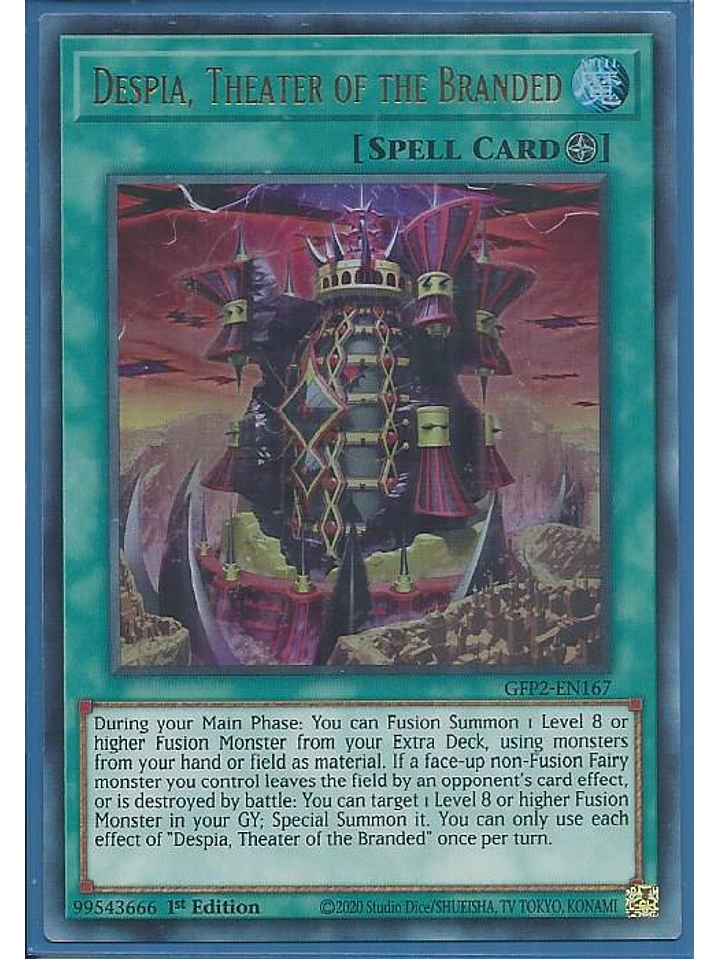 Despia, Theater of the Branded - GFP2-EN167 - Ultra Rare 1st Edition 1