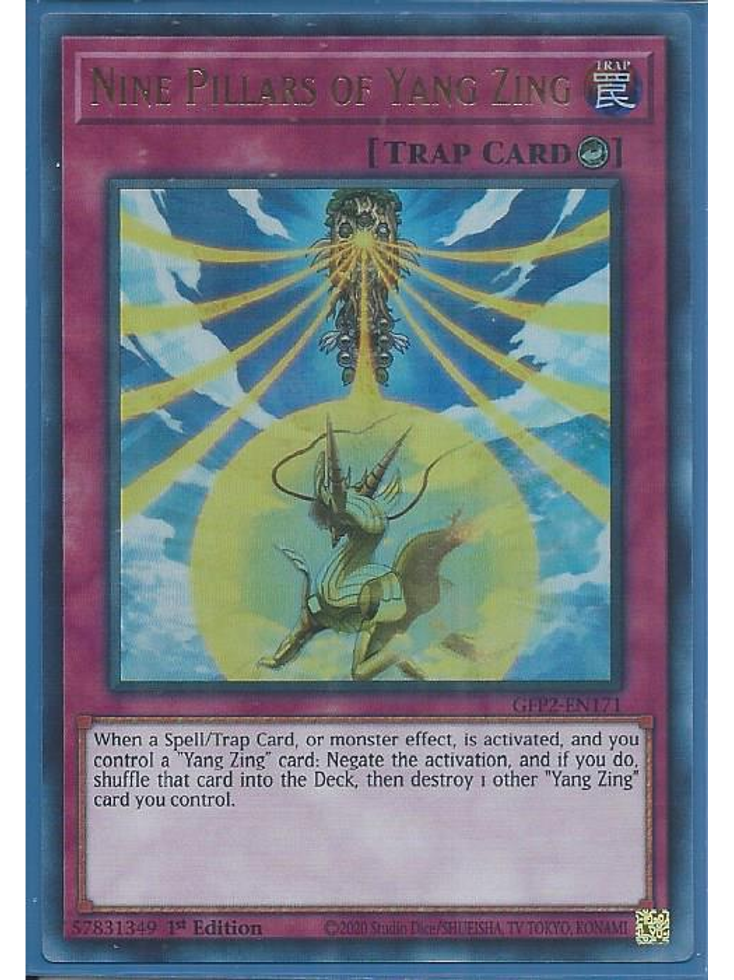 Nine Pillars of Yang Zing - GFP2-EN171 - Ultra Rare 1st Edition 1