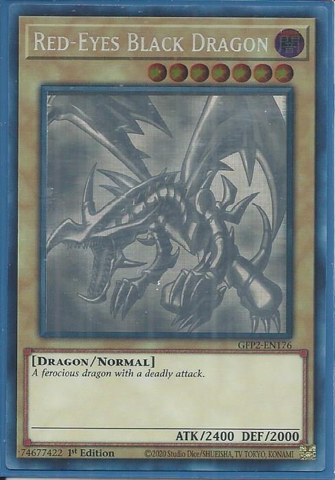 Red-Eyes Black Dragon - GFP2-EN176 - Ghost Rare 1st Edition