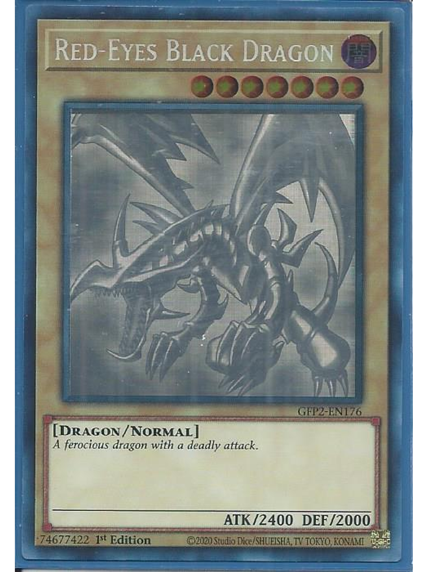 Red-Eyes Black Dragon - GFP2-EN176 - Ghost Rare 1st Edition 1