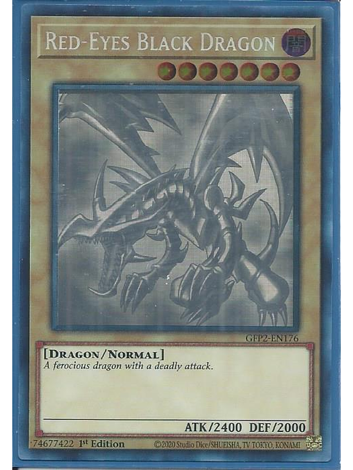 Red-Eyes Black Dragon - GFP2-EN176 - Ghost Rare 1st Edition 1
