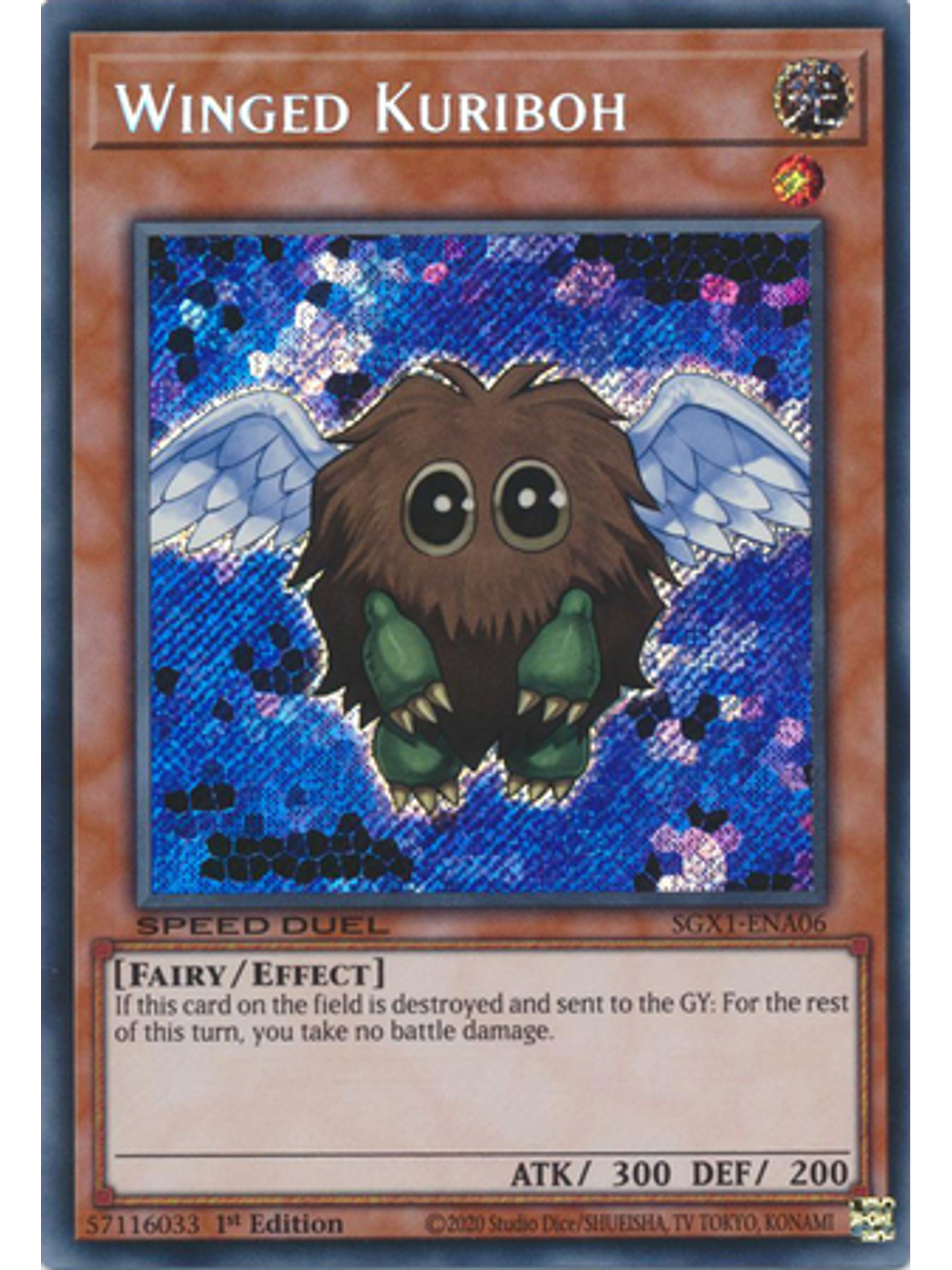 Winged Kuriboh - SGX1-ENA06 - Secret Rare 1st Edition 1