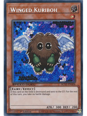 Winged Kuriboh - SGX1-ENA06 - Secret Rare 1st Edition