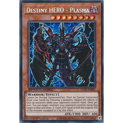 Destiny HERO - Plasma - SGX1-ENB01 - Secret Rare 1st Edition