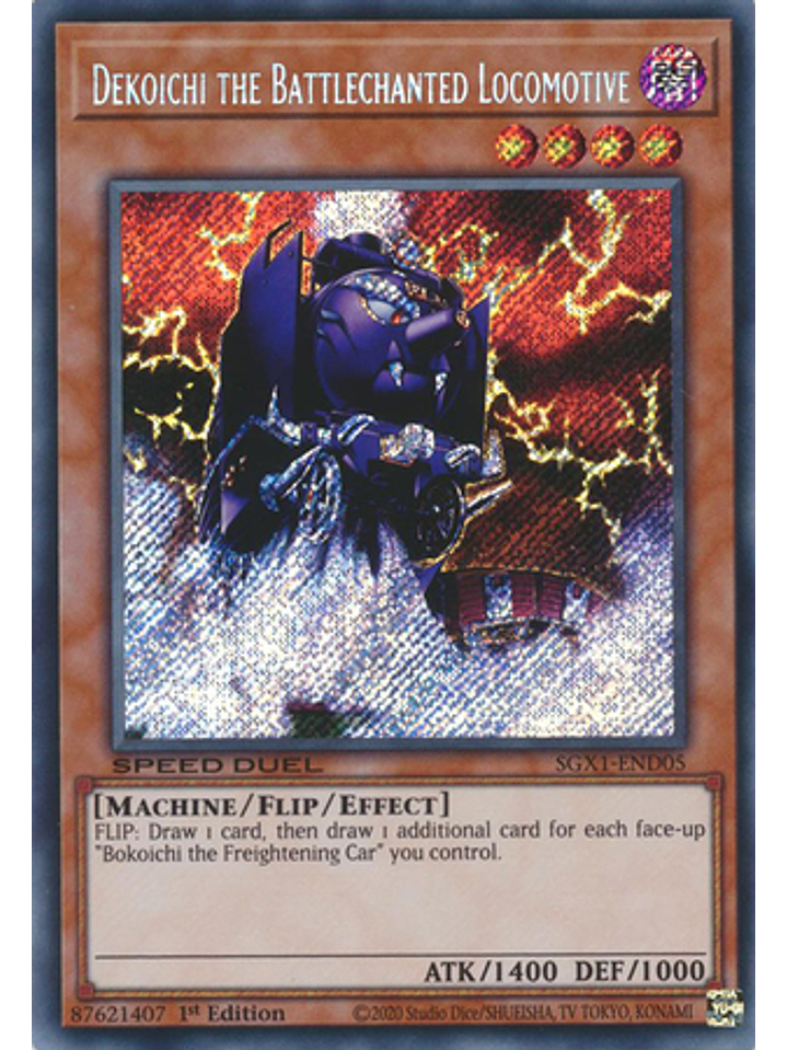 Dekoichi the Battlechanted Locomotive - SGX1-END05 - Secret Rare 1st Edition 1