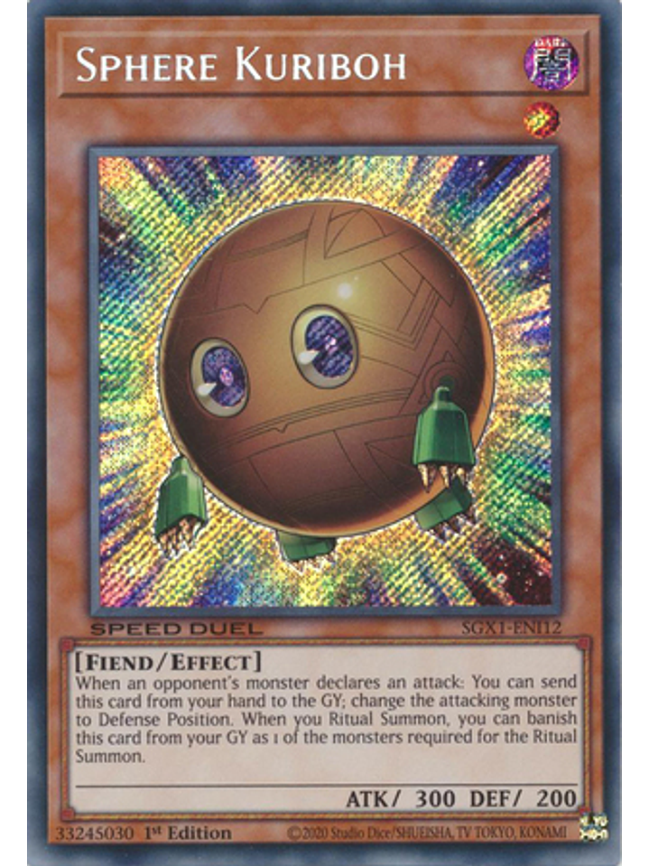 Sphere Kuriboh - SGX1-ENI12 - Secret Rare 1st Edition 1