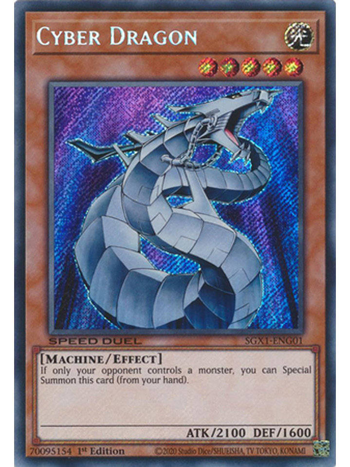 Cyber Dragon - SGX1-ENG01 - Secret Rare 1st Edition 1