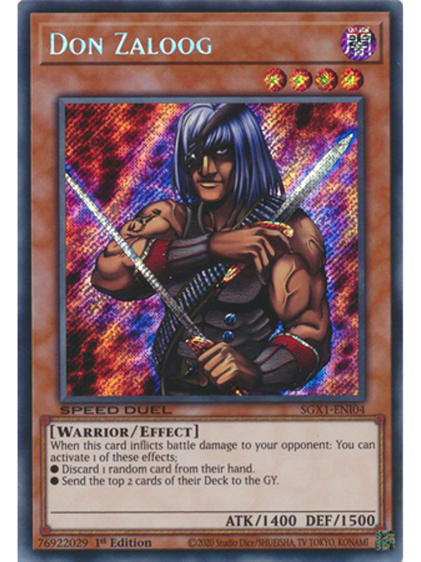 Don Zaloog - SGX1-ENI04 - Secret Rare 1st Edition 1