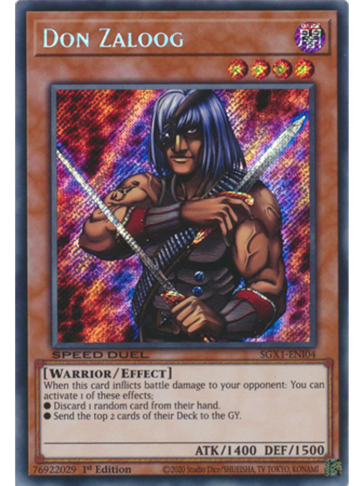 Don Zaloog - SGX1-ENI04 - Secret Rare 1st Edition 1