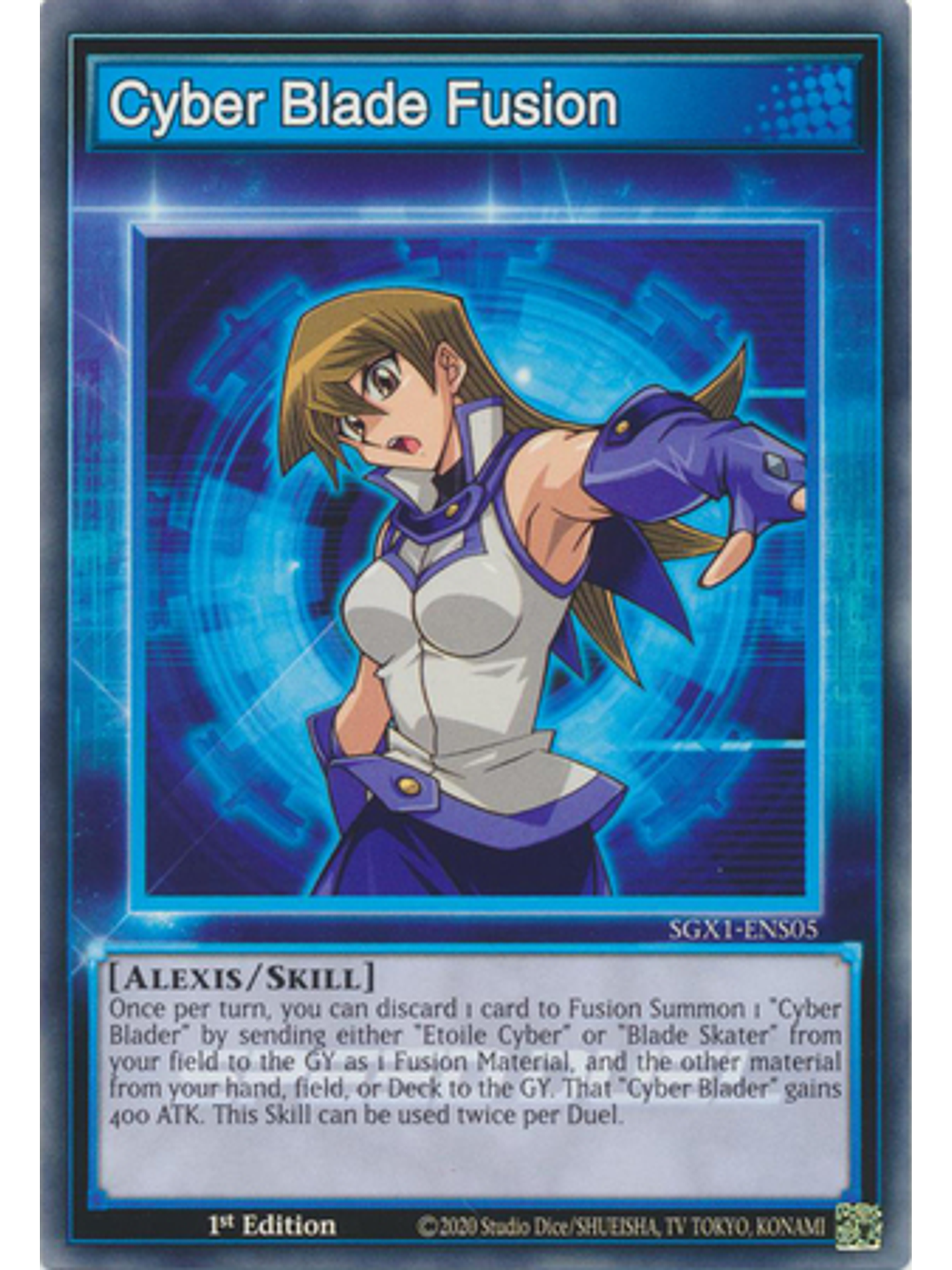 Cyber Blade Fusion - SGX1-ENS05 - Common 1st Edition 1