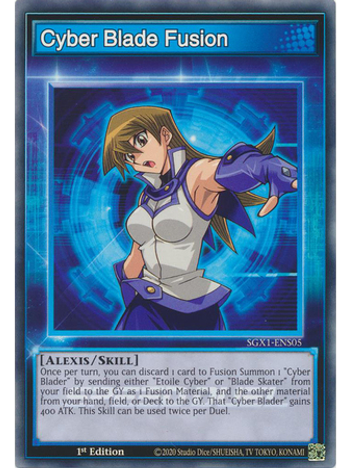 Cyber Blade Fusion - SGX1-ENS05 - Common 1st Edition 1