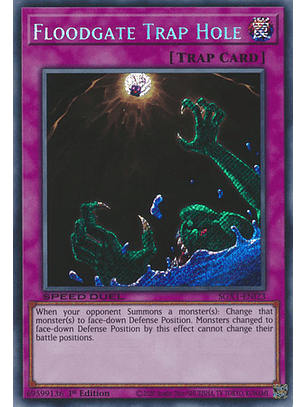 Floodgate Trap Hole - SGX1-ENI23 - Secret Rare 1st Edition