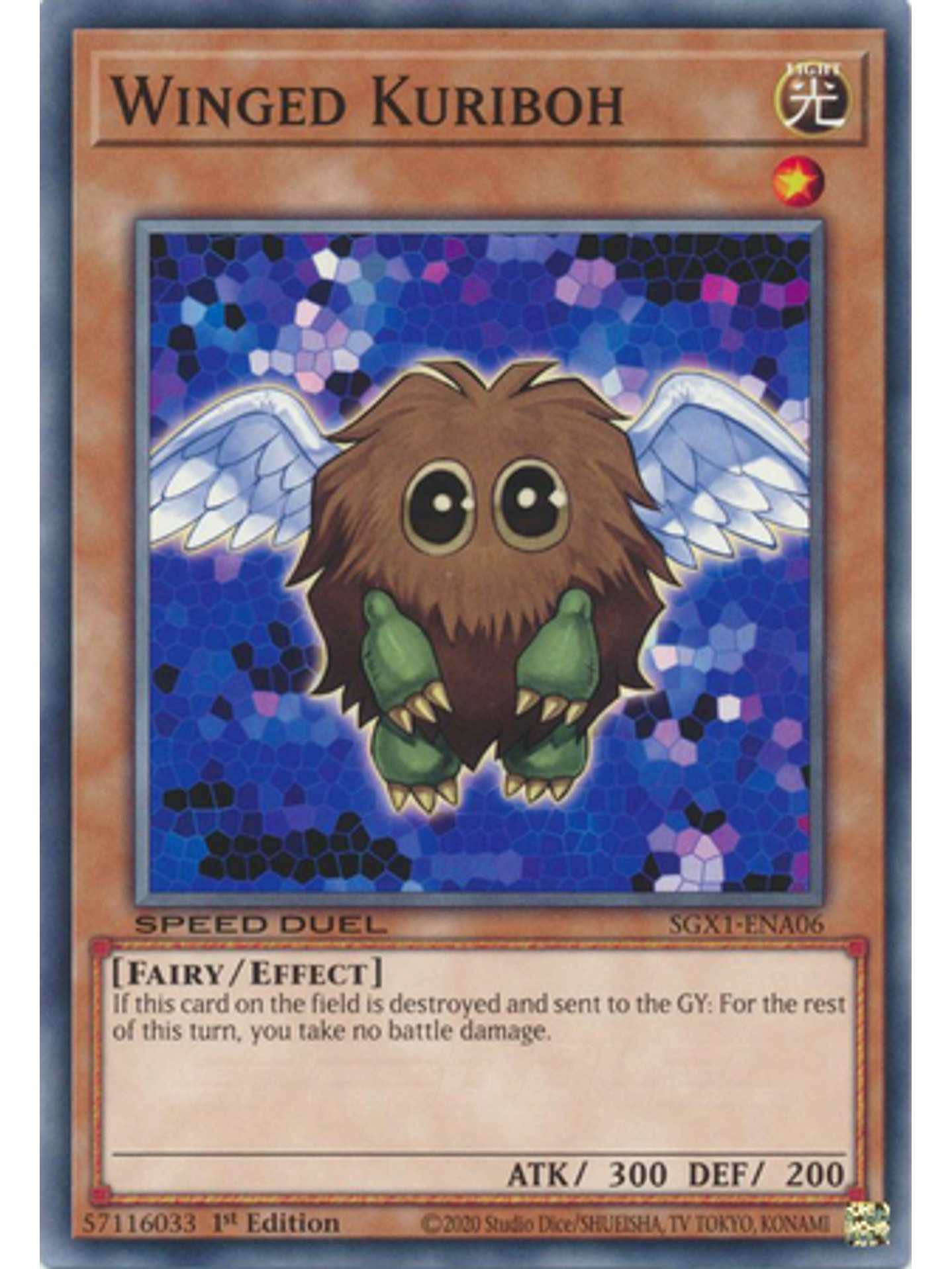 Winged Kuriboh - SGX1-ENA06 - Common 1st Edition 1