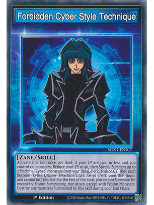 Forbidden Cyber Style Technique - SGX1-ENS07 - Common 1st Edition