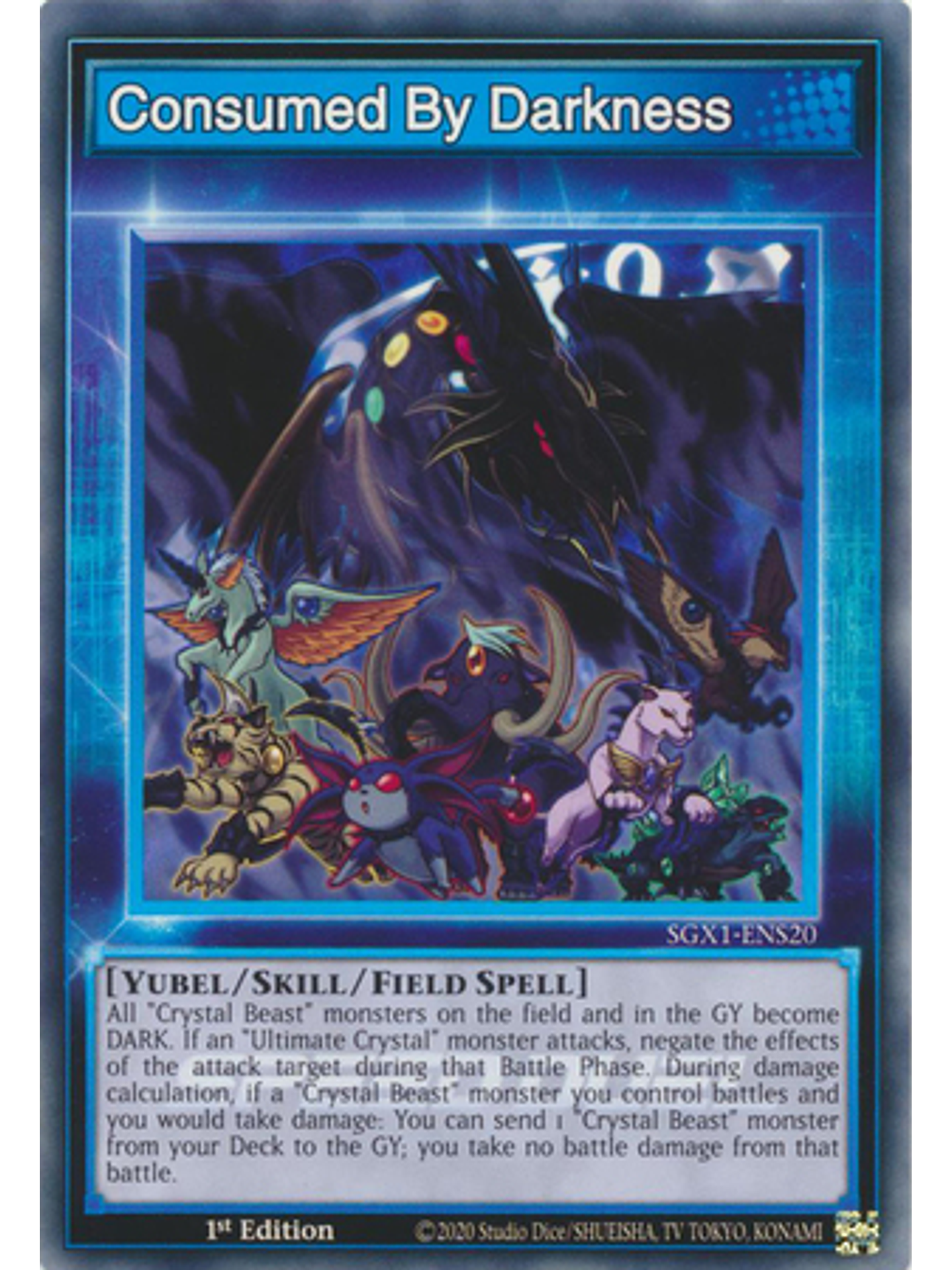Consumed By Darkness - SGX1-ENS20 - Common 1st Edition 1