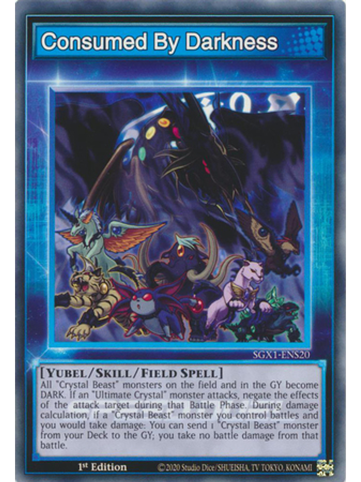 Consumed By Darkness - SGX1-ENS20 - Common 1st Edition 1