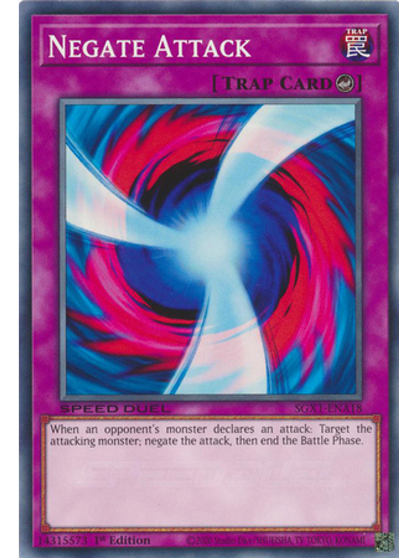 Negate Attack - SGX1-ENA18 - Common 1st Edition 1