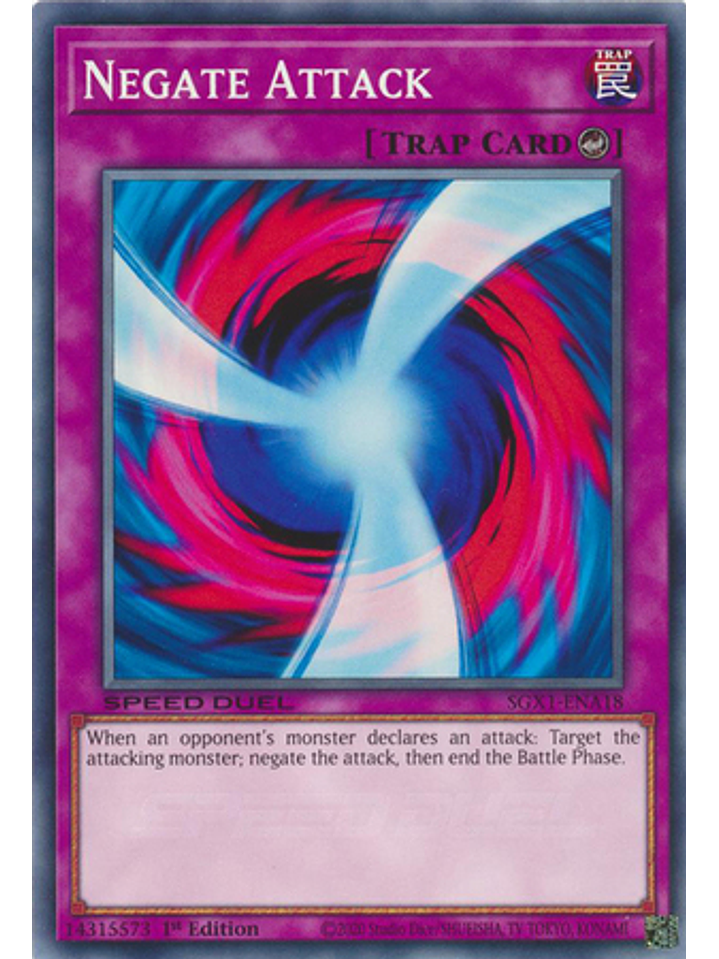 Negate Attack - SGX1-ENA18 - Common 1st Edition 1