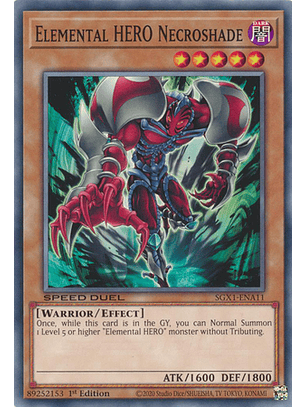 Elemental HERO Necroshade - SGX1-ENA11 - Common 1st Edition