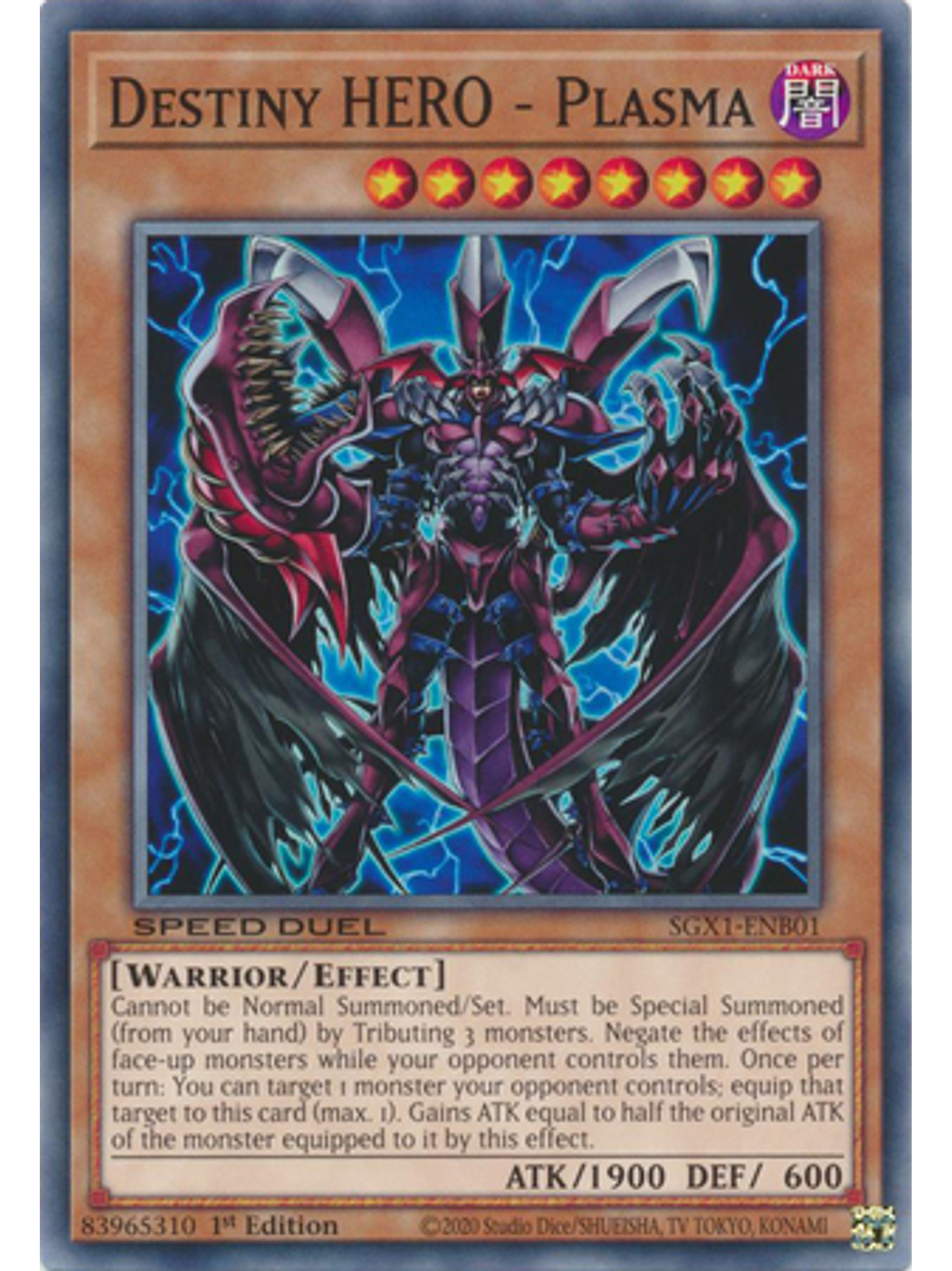 Destiny HERO - Plasma - SGX1-ENB01 - Common 1st Edition 1