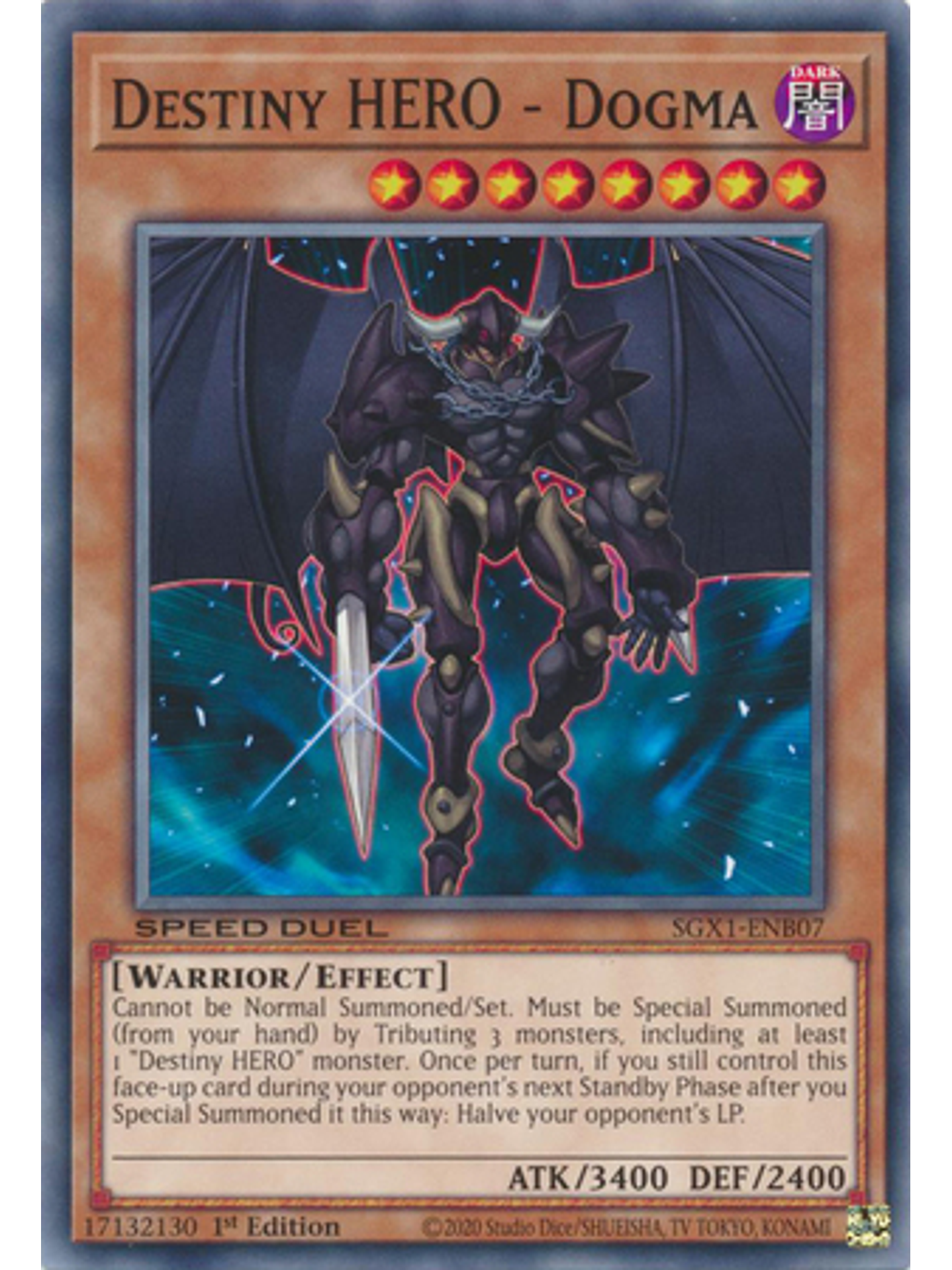 Destiny HERO - Dogma - SGX1-ENB07 - Common 1st Edition 1