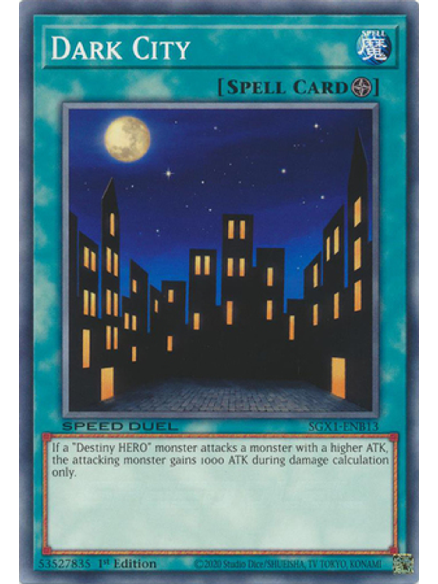 Dark City - SGX1-ENB13 - Common 1st Edition 1