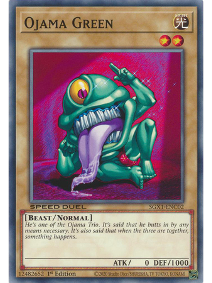 Ojama Green - SGX1-ENC02 - Common 1st Edition 1