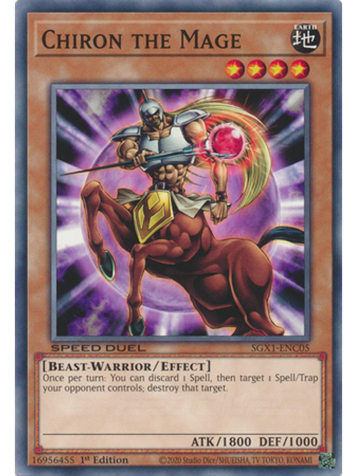 Chiron the Mage - SGX1-ENC05 - Common 1st Edition 1