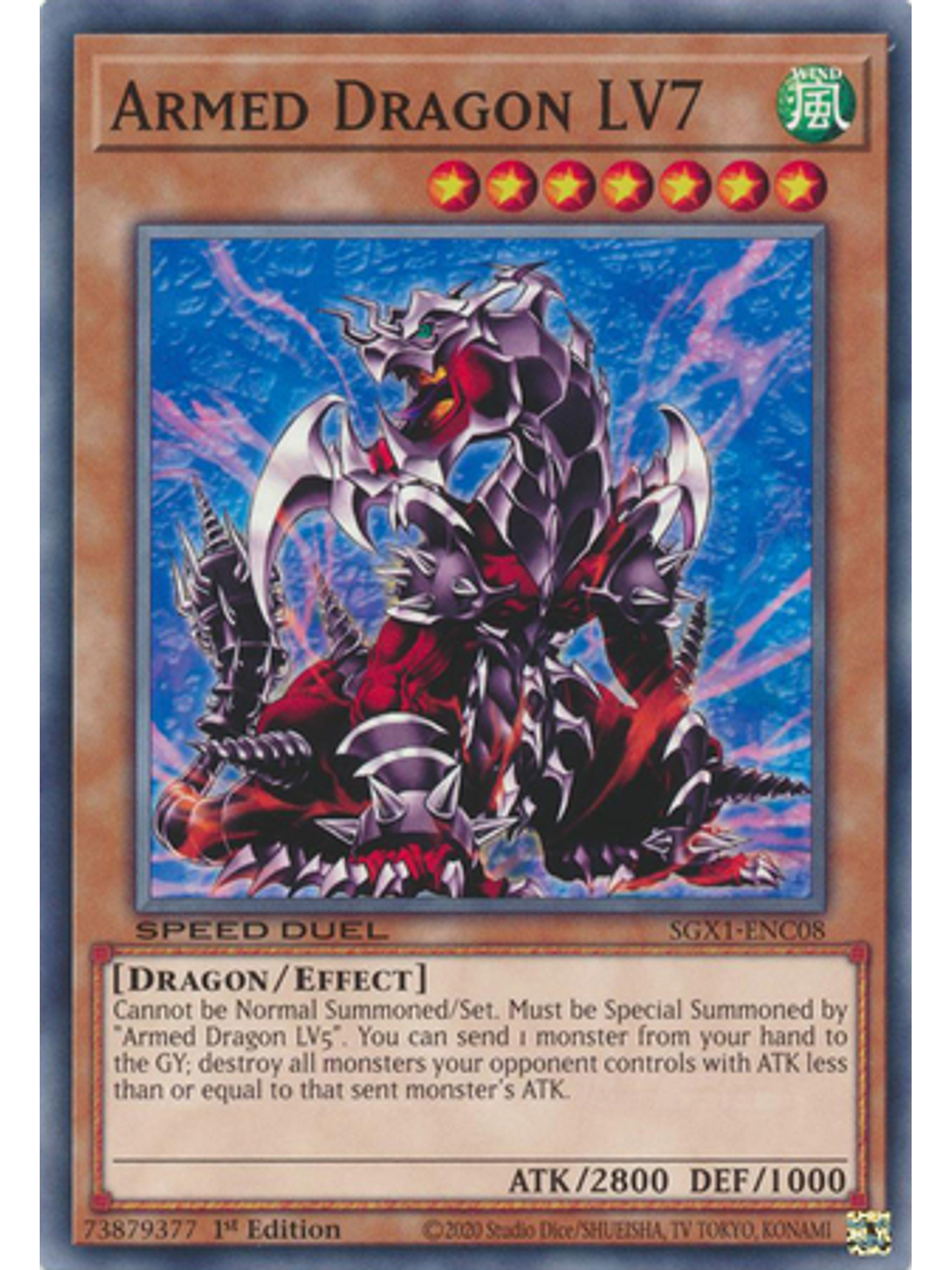 Armed Dragon LV7 - SGX1-ENC08 - Common 1st Edition 1