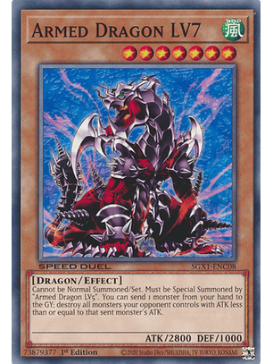 Armed Dragon LV7 - SGX1-ENC08 - Common 1st Edition