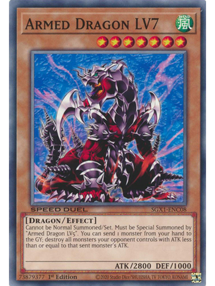 Armed Dragon LV7 - SGX1-ENC08 - Common 1st Edition 1