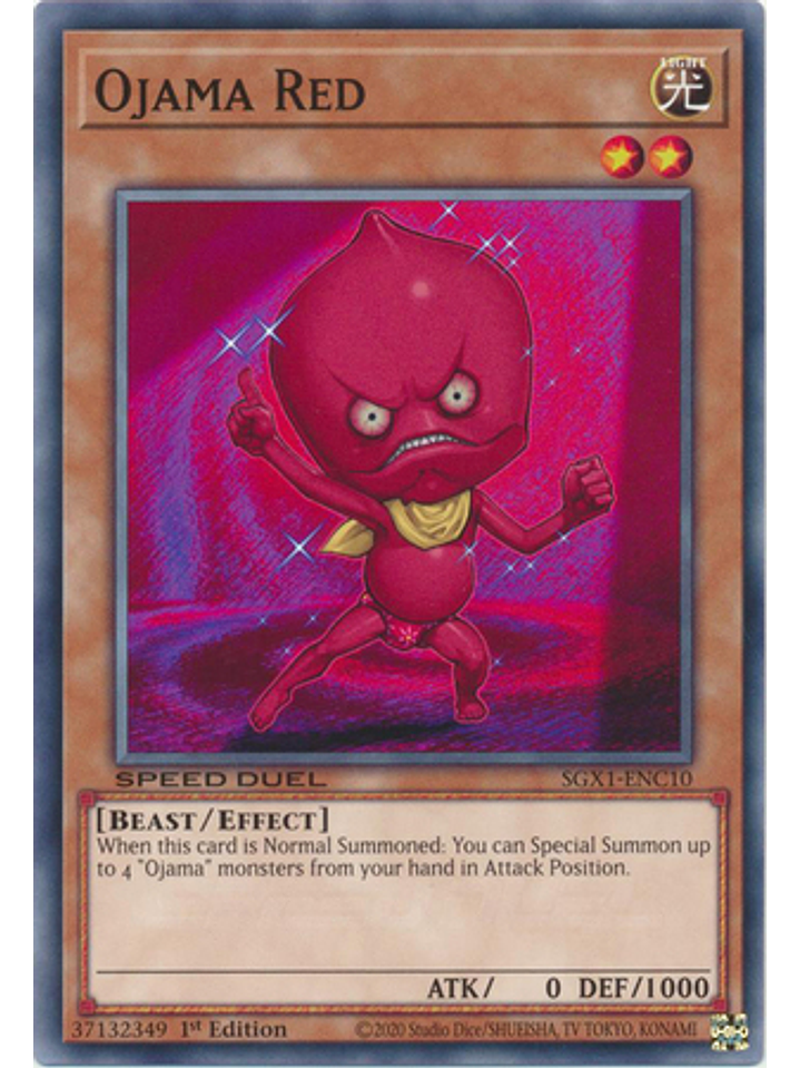 Ojama Red - SGX1-ENC10 - Common 1st Edition 1