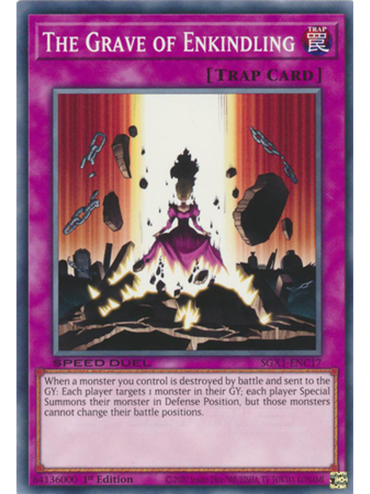 The Grave of Enkindling - SGX1-ENC17 - Common 1st Edition 1