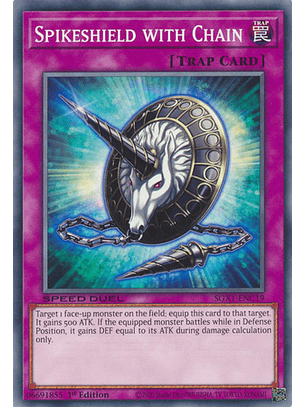 Spikeshield with Chain - SGX1-ENC19 - Common 1st Edition