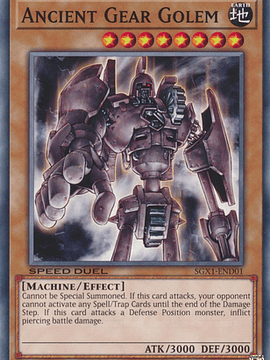 Ancient Gear Golem - SGX1-END01 - Common 1st Edition