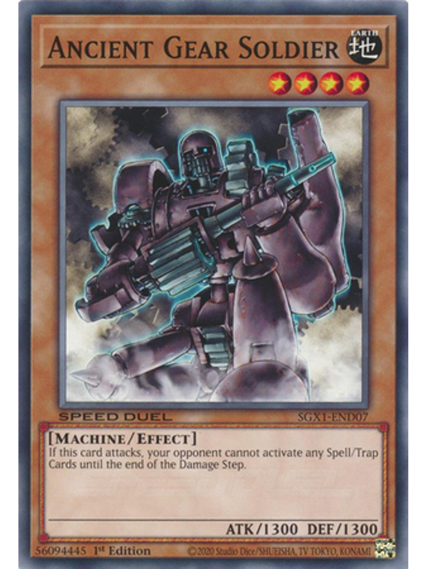 Ancient Gear Soldier - SGX1-END07 - Common 1st Edition 1