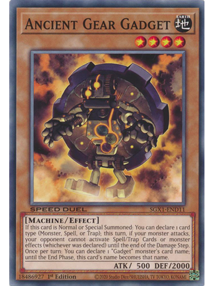 Ancient Gear Gadget - SGX1-END11 - Common 1st Edition 1