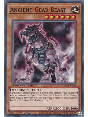 Ancient Gear Beast - SGX1-END06 - Common 1st Edition