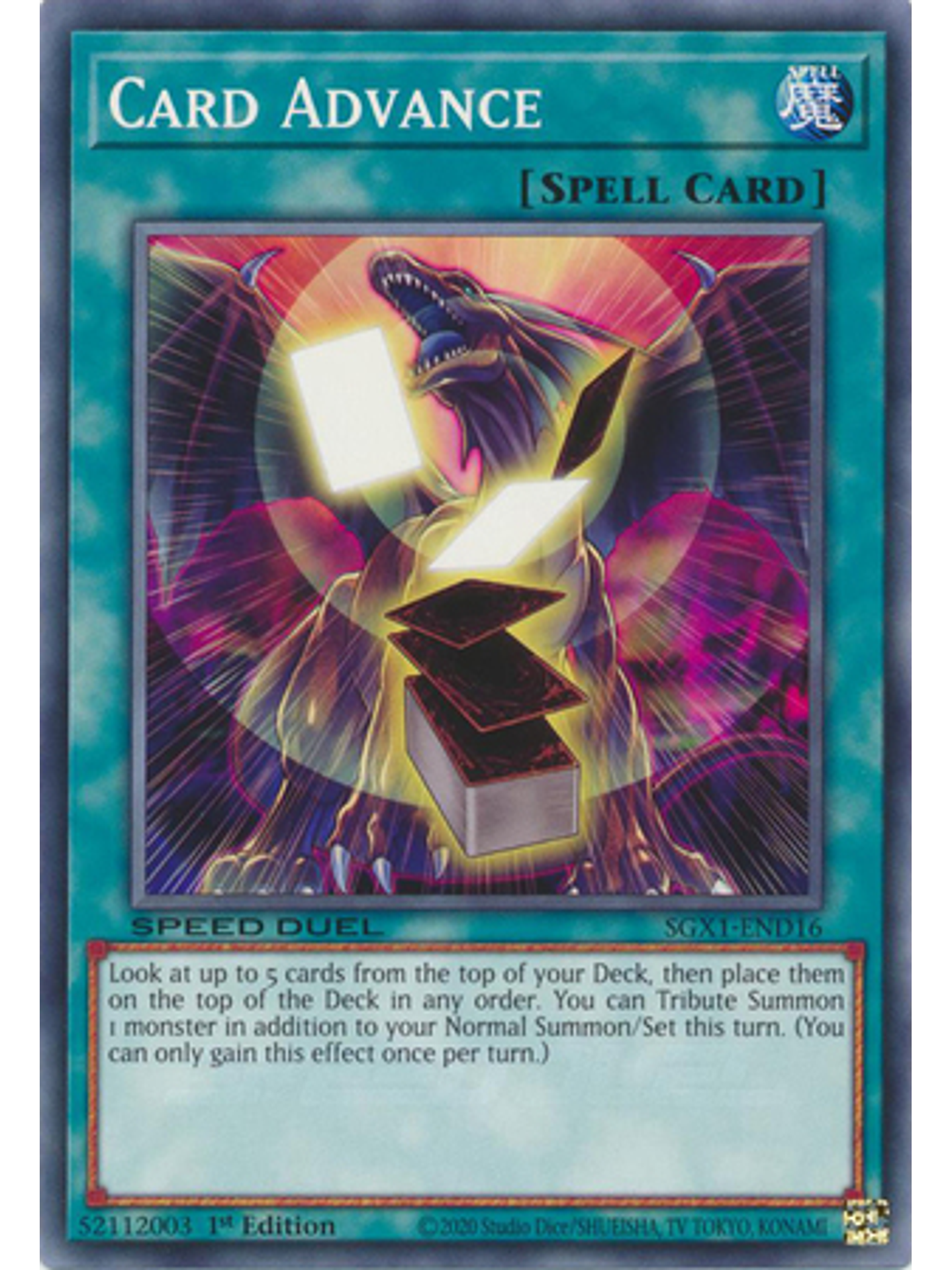 Card Advance - SGX1-END16 - Common 1st Edition 1