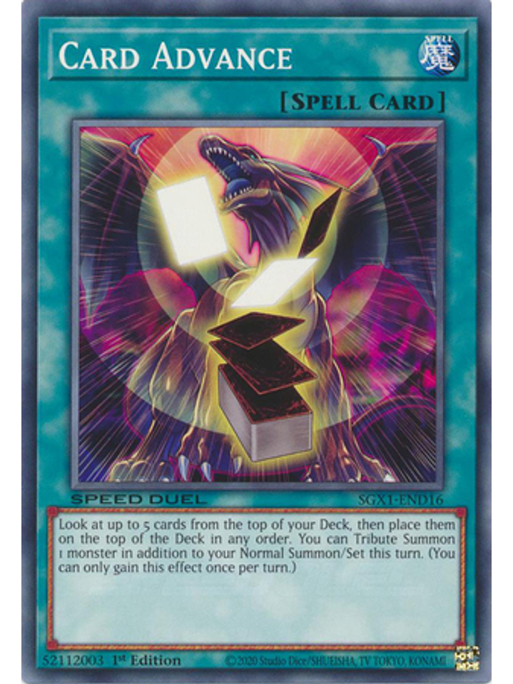 Card Advance - SGX1-END16 - Common 1st Edition 1