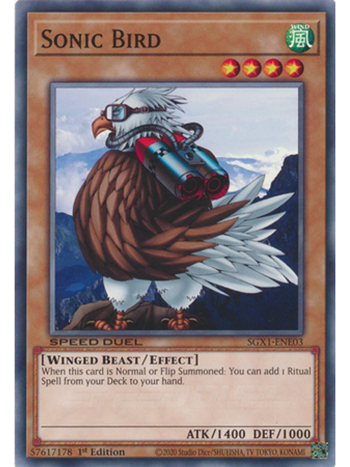 Sonic Bird - SGX1-ENE03 - Common 1st Edition 1