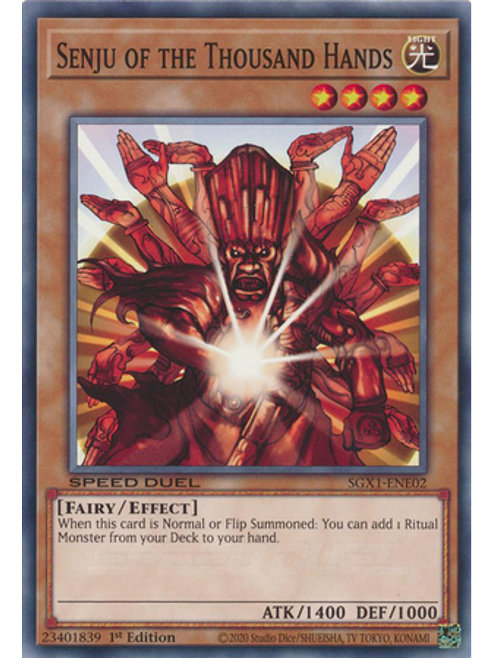 Senju of the Thousand Hands - SGX1-ENE02 - Common 1st Edition 1