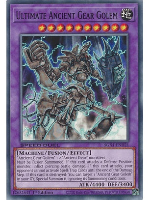 Ultimate Ancient Gear Golem - SGX1-END21 - Common 1st Edition